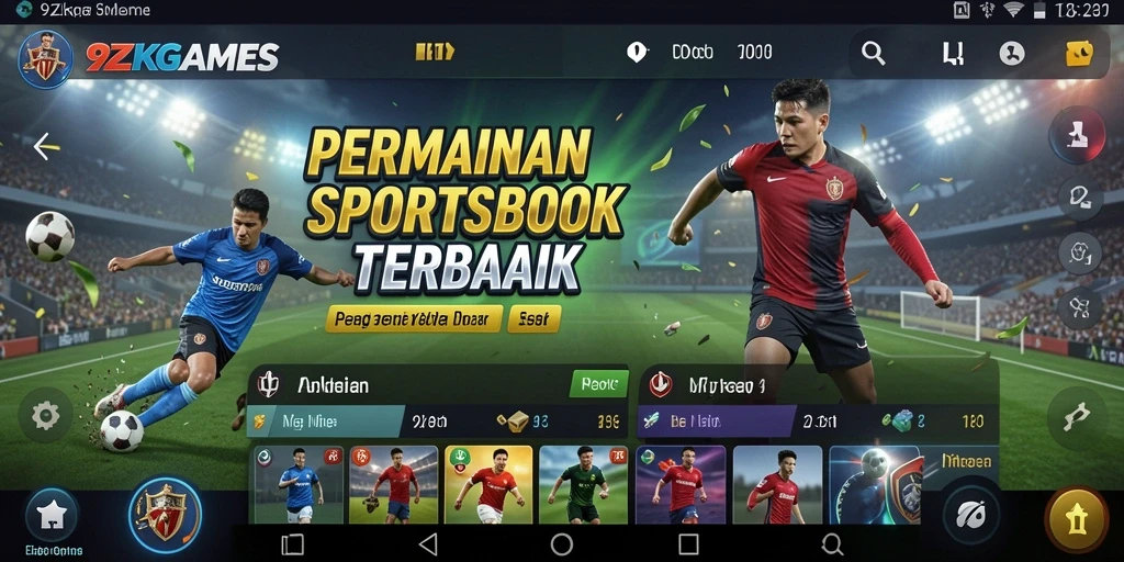 Tampilan utama 9ZKGAMES menampilkan antarmuka sportsbook yang menarik.