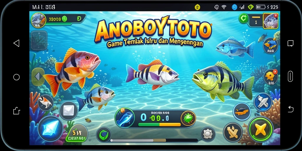 Screenshot ANOBOYTOTO menunjukkan aksi seru menembak ikan.