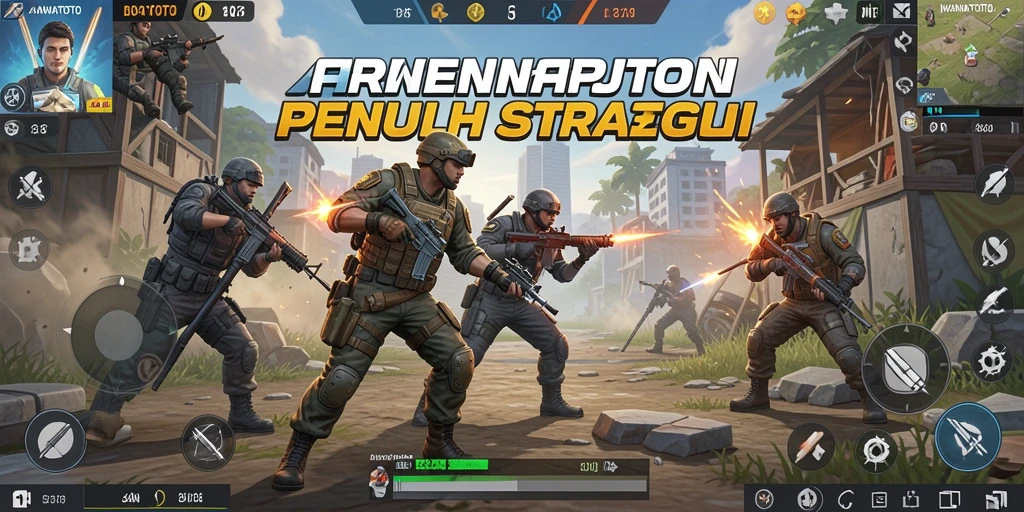Tampilan action seru dalam ARWANATOTO saat bertarung di Battle Royale.