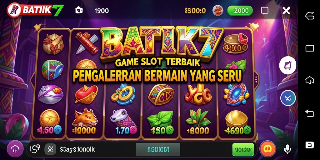 Tampilan gameplay Slot yang menarik di BATIK77 dengan grafis memukau.
