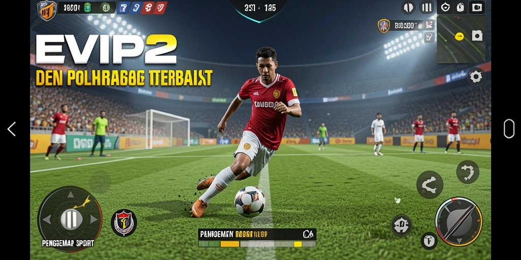 Screenshot permainan EVIP2 menampilkan aksi seru dalam olahraga.
