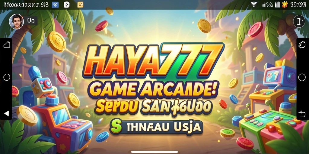Screenshot HAYA777 menampilkan aksi gameplay seru dalam suasana Arcade.