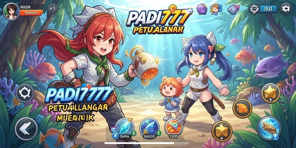 Gameplay PADI777 yang menampilkan karakter anime yang menarik dan aksi yang seru.