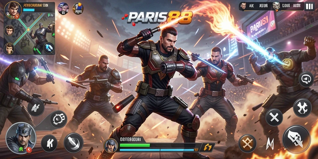 Tampilan menarik dari gameplay seru di PARIS88.