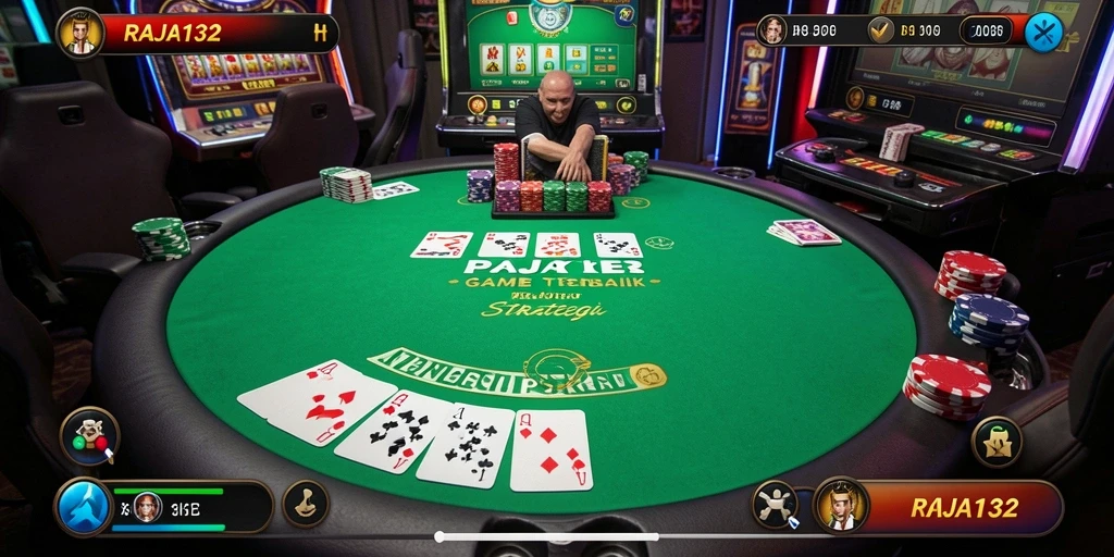 Tampilan gameplay RAJA132 yang menegangkan dan seru.