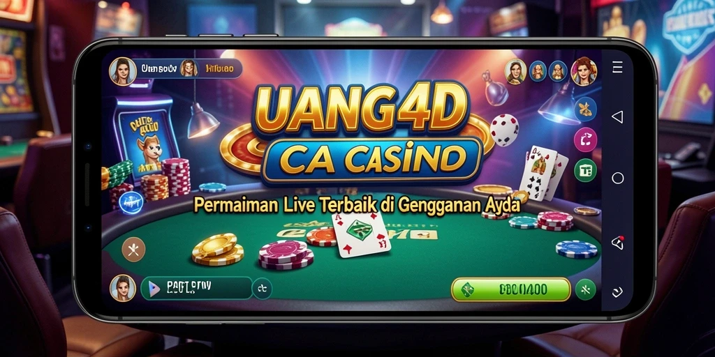Tampilan gameplay UANG4D dengan dealer langsung yang profesional dan interaktif.