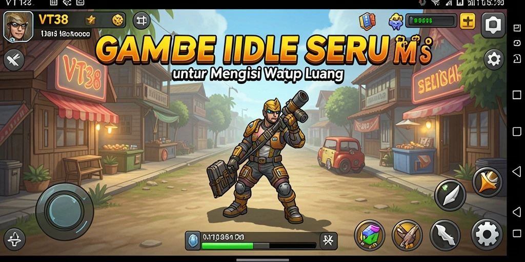 Tangkapan layar gameplay VT38 menampilkan mekanisme Idle yang mengasyikkan.